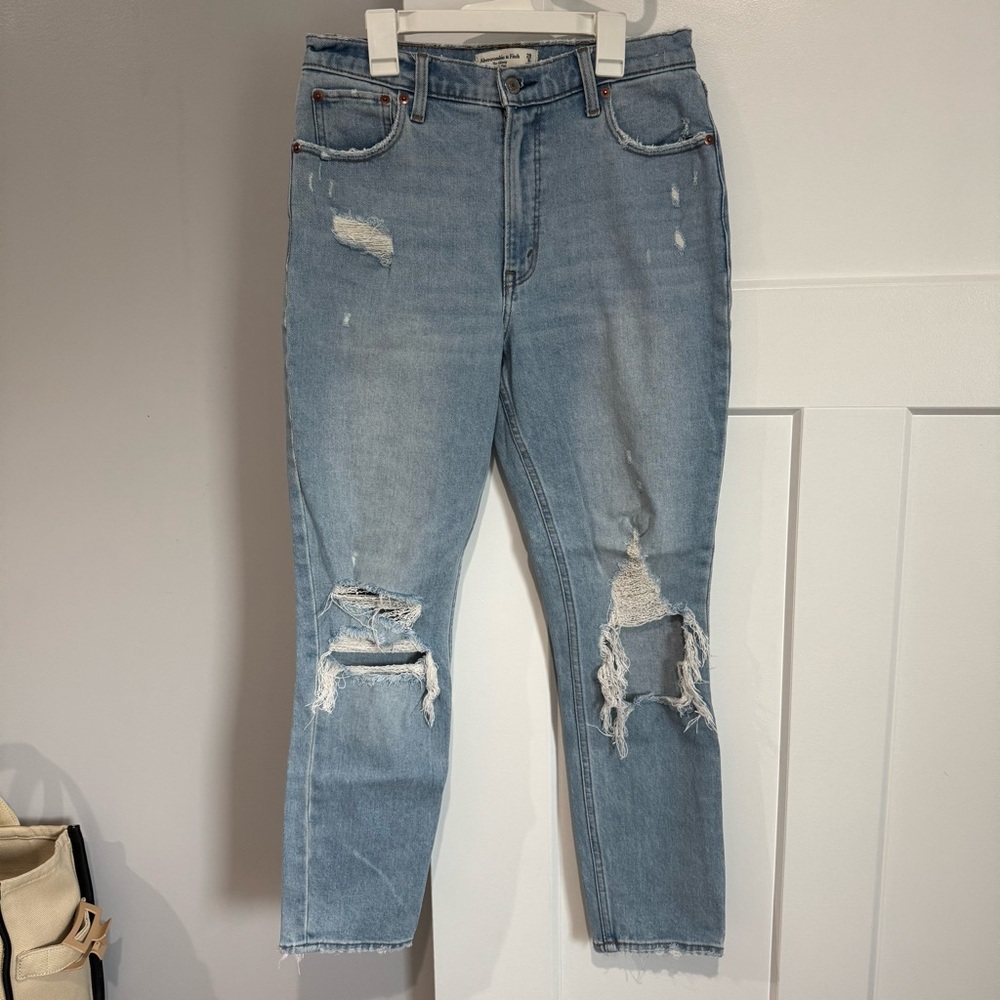 Abercrombie & Fitch Light Blue The Skinny High Rise Jean